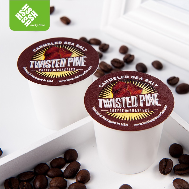 disposable empty keurig k cup with foil lids for coffee