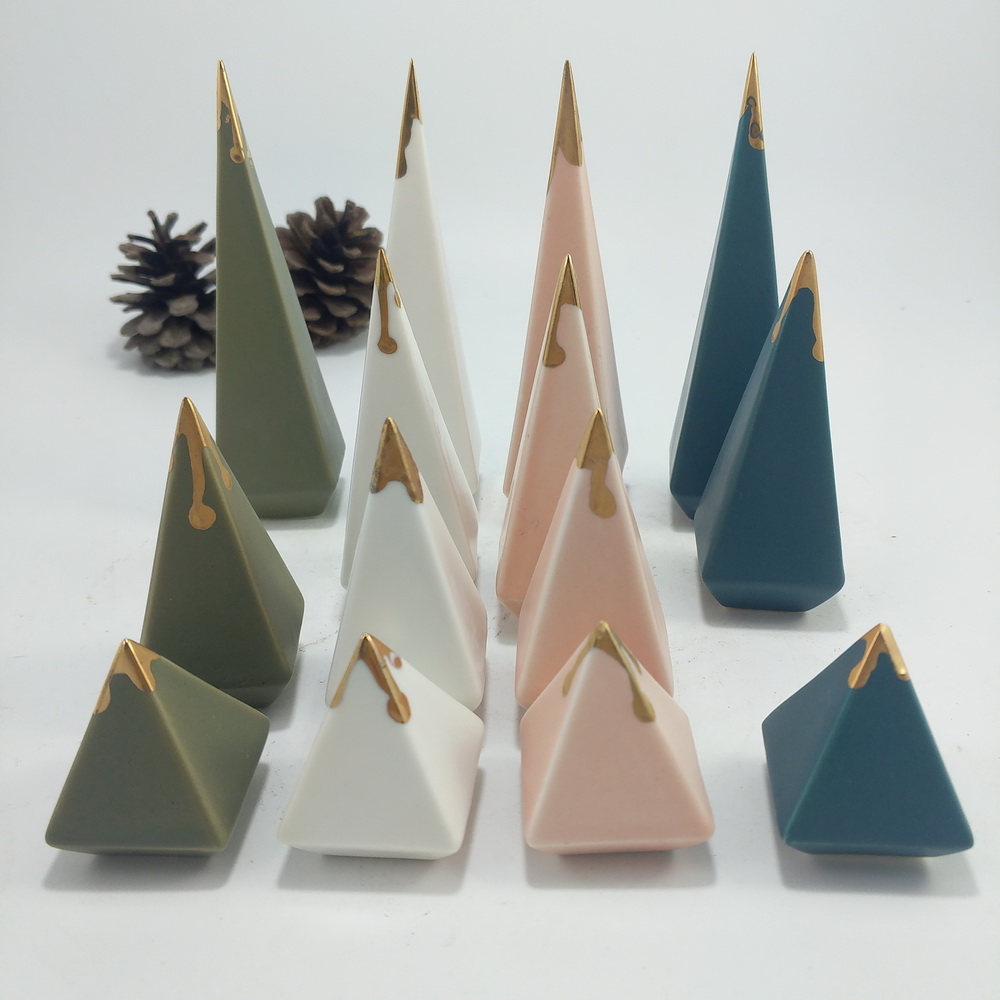Pure Manual Ceramic Pyramid Ring Holder Buy engagement ring holder