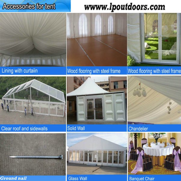15m Clear Span Luxury Event Marquee Temporary Storage Tent for Sale