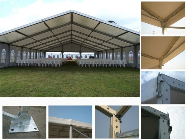 15m Clear Span Luxury Event Marquee Temporary Storage Tent for Sale